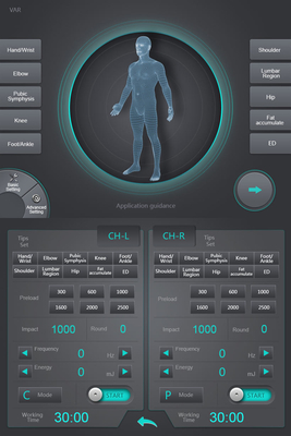 Gainswaveの衝撃波療法の/Bodyのマッサージの制動機ポイント衝撃波療法Machine/Ed 1000の衝撃波療法装置