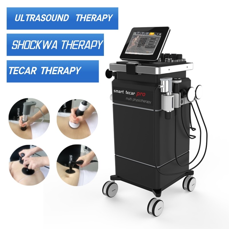 Smart Tecar Pro Diathermy Tecar Therapy ESWT 衝撃波物理療法マシンと筋膜と体の痛みのための超音波