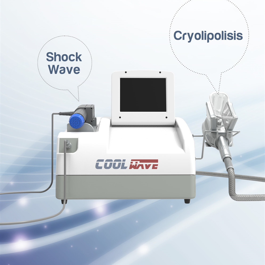 涼しい波のCryolipolysisの非侵襲的なセルライトの減少のための脂肪質の凍結機械