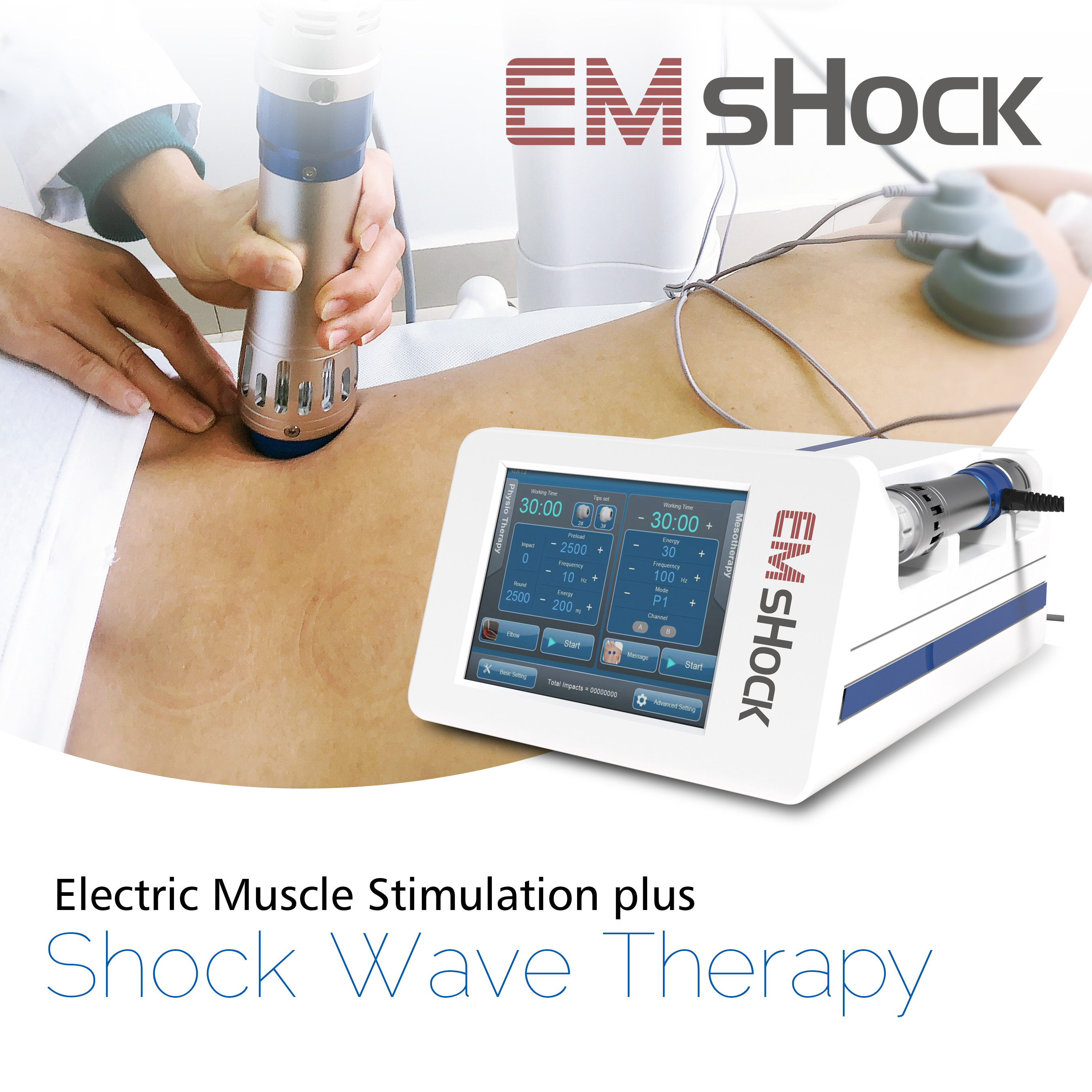 衝撃波療法機械携帯用ED （性の勃起不全）電気筋肉刺激の処置ESWT装置