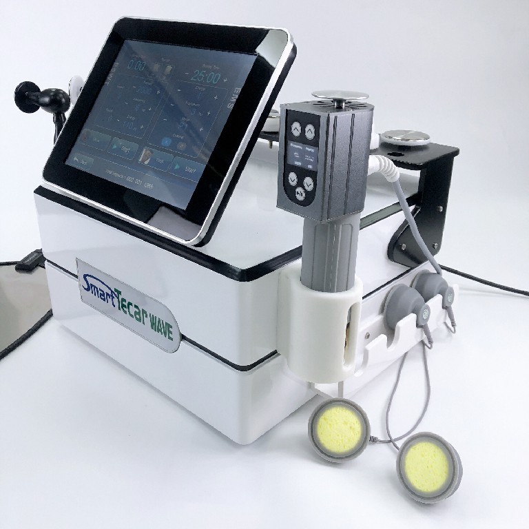 3 In1 EMSスマートなTecarは痛みの軽減のためのCetの衝撃波療法機械を浸水する